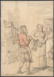 Street Scene: Vendor of Brushes