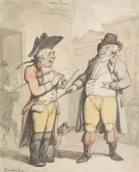The Bookmaker and his Client outside the Ram Inn, Newmarket