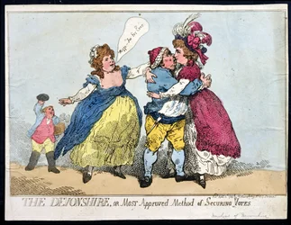 The Devonshire, or Most Approved Method of Securing Votes, published by William Humphrey