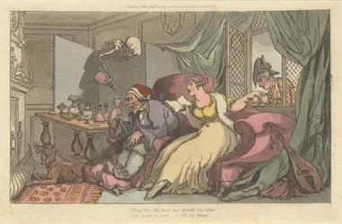 The Honey Moon The English Dance of Death, plate 13