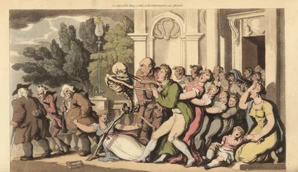 Death Grabs a Father by the Collar