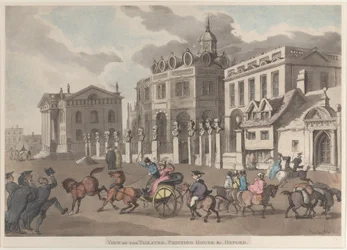 View of the Theatre, Printing House &c. Oxford