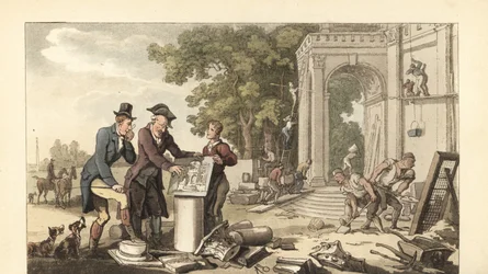 Young English Gentleman Constructing a Stately Home