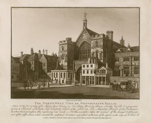 The Northwest View of Westminster Hall