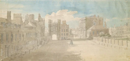 Whitehall, Holbein Gate and Banqueting House on the Right