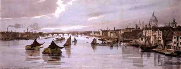 Blackfriars, from Southwark Bridge, from 