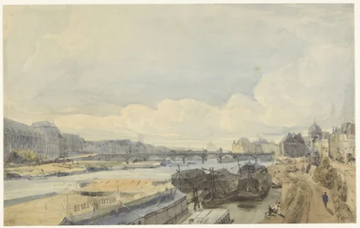 View over the Seine at the Pont des Arts