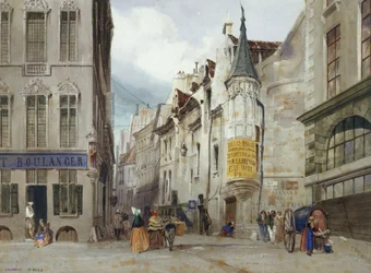 The Intersection of Bailleul and Jean Tison Streets, Present-Day 1st Arrondissement, Paris