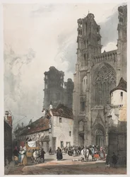 Picturesque Architecture in Paris, Ghent, Antwerp, Rouen: Laon, France, 1839