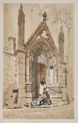 Picturesque Architecture in Paris, Ghent, Antwerp, Rouen: Porte Rouge, Notre Dame, Paris