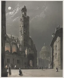 Picturesque Architecture in Paris, Ghent, Antwerp, Rouen: St. Etienne du Mont