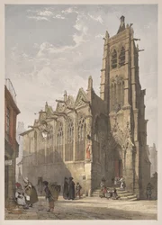 Picturesque Architecture in Paris, Ghent, Antwerp, Rouen: St. Severin, Paris