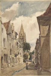 View of Issy (A Street in Issy-les-Moulineaux, Seine)