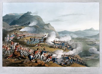 A View of the Sierra de Busaco at St. Antonio de Cantaro, Showing the Attack by Marshal Reigniers
