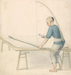 Chinese Youth Weaving