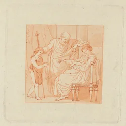 Two Albums, containing a total of 213 drawings by Stothard for book illustrations
