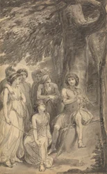 One of Six Illustrations to Fenelon