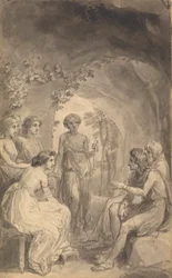 One of Six Illustrations to Fenelon