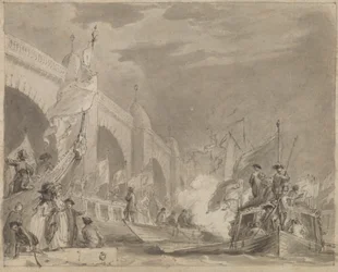 Westminster Bridge and the Royal Barge