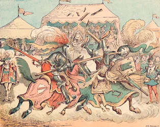 A Tournament in the Middle Ages, c1884