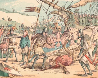 The Landing of William the Conqueror, c1884