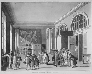 Interior of the Excise Office, Old Broad Street, City of London