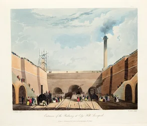 Entrance of the Railway at Edge Hill, Liverpool