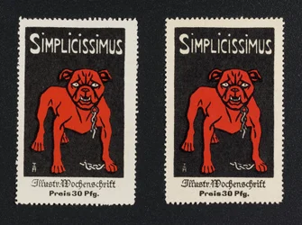 Advertising Stamp "Simplicissimus 30 Pfg."