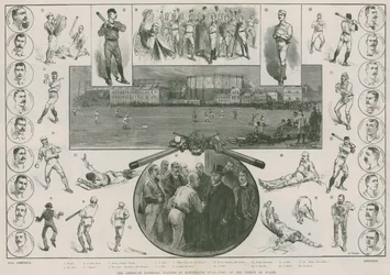 The American Baseball Players at Kennington Oval - Visit of the Prince of Wales