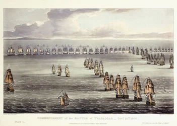 The Commencement of the Battle of Trafalgar, October 21st 1805, 1817