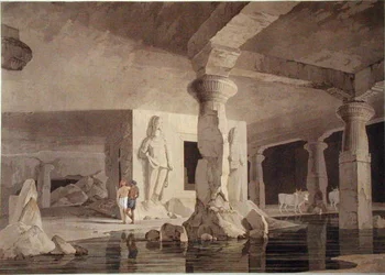 Part of the Temple of the Elephanta, plate VIII from 