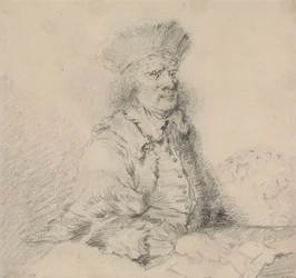 Rembrandt in a Fur Hat