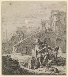 Beggar Eating Grapes
