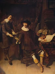 Constantijn Huygens and his Clerk, 1627, c1915