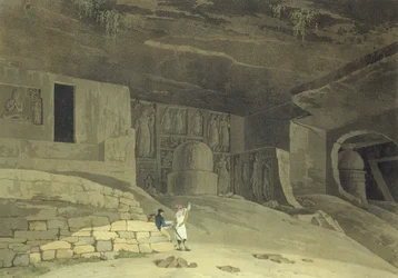 Part of the Kanaree Caves, Salsette, Plate 62 from 