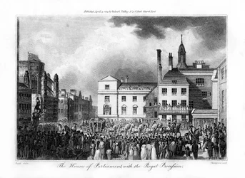 The House of Parliament, with the Royal Procession, London