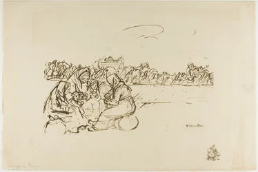 Evacuees from Verdun, plate thirty from Actualités