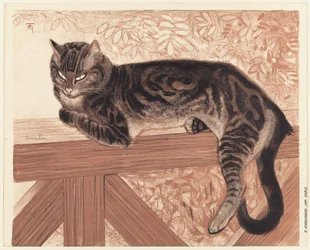 Summer: Cat on a Balustrade