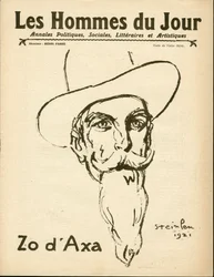 Cover of "Les Hommes du Jour", Satirical in B & W