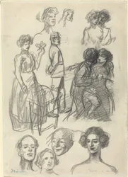 Sketches for Lovers on a Bench