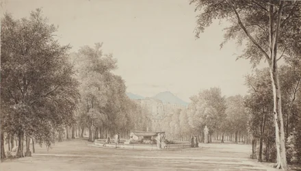 From the Villa Reale, now Villa Nazionale, near Naples