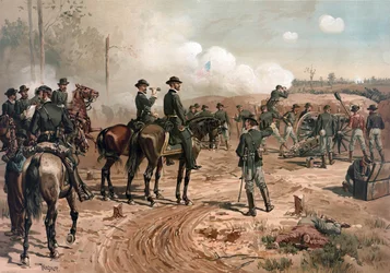 US Civil War: General Sherman During the Siege of Atlanta in 1864