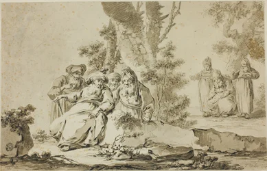 Figures in Oriental Costume in a Landscape