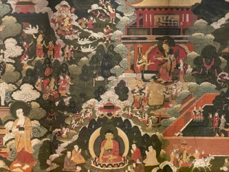 Scenes of the life of the Buddha Shakyamuni