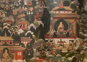 Scenes of the life of the Buddha Shakyamuni