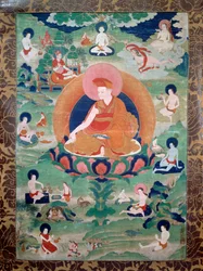 The Lama Rdo Rje Grags Pa, who lived in 11th century, surrounded by his followers