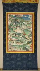 A Scene from the Life of Milarepa Thangka