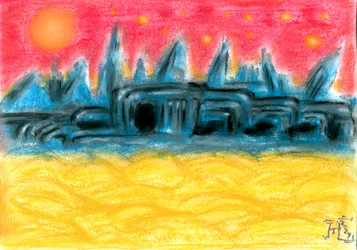 Alien City Sunset