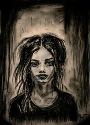 Dark Gaze Portrait