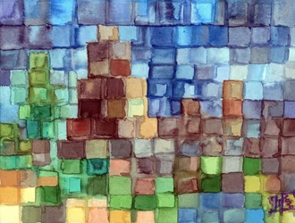 Geometric City Landscape